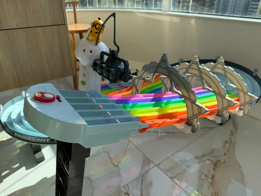Hot Wheels Mario Kart — Pista Rainbow Road