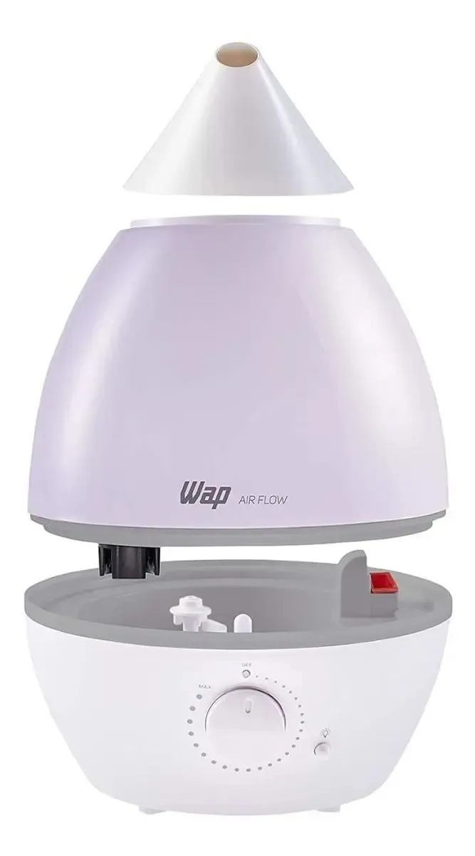 Umidificador WAP Air Flow — Difusor de Aromas e Luminária (Bivolt)