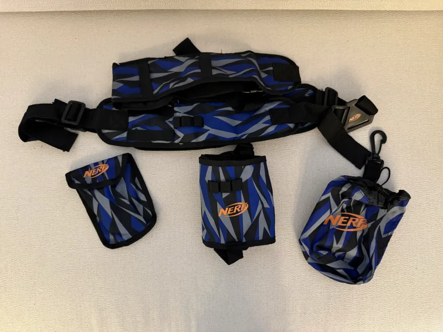 Cinto Bandoleira Nerf + 3 Bolsas Porta-Dardos