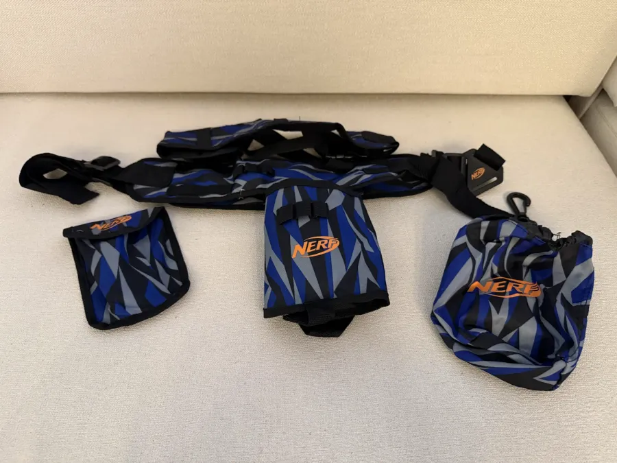 Cinto Bandoleira Nerf + 3 Bolsas Porta-Dardos