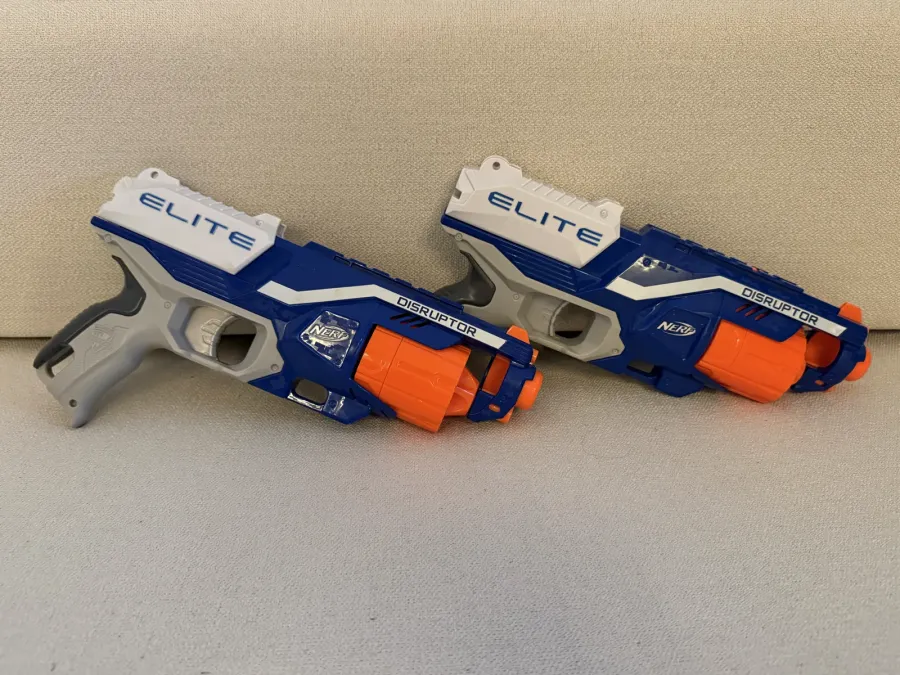 Nerf Elite Disruptor — 2 Unidades (revólver 6 dardos)