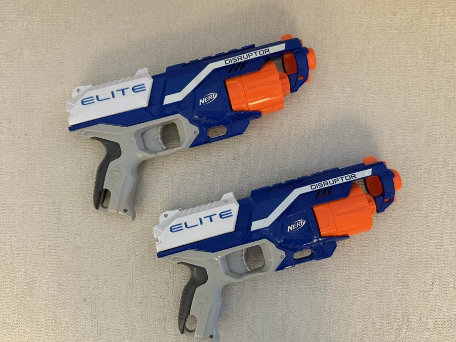 Nerf Elite Disruptor — 2 Unidades (revólver 6 dardos)