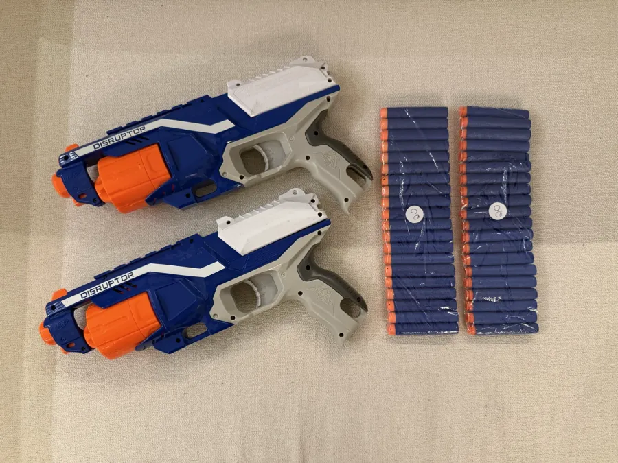 Nerf Elite Disruptor — 2 Unidades (revólver 6 dardos)