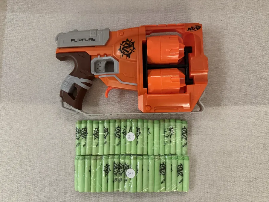 Nerf Zombie Strike FlipFury — 12 Dardos (2 tambores)