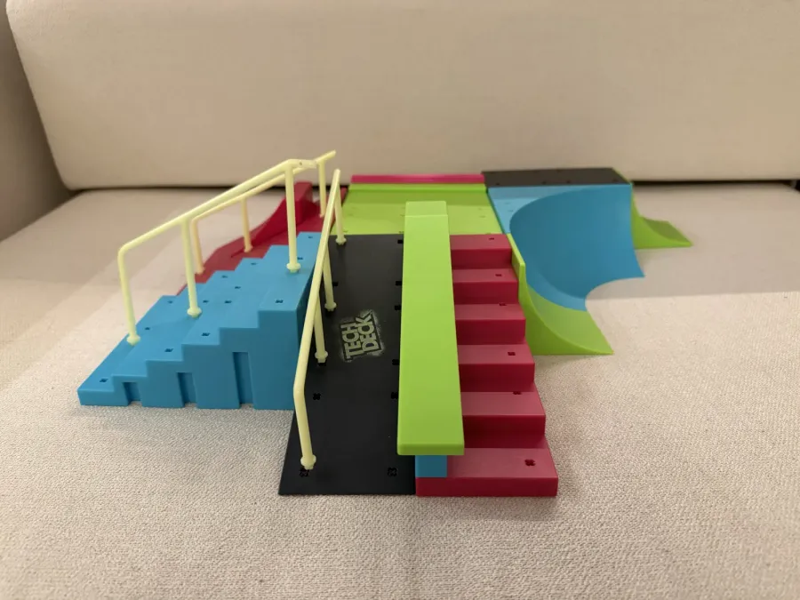 Tech Deck — Pista de Skate de Dedo (rampas, escadas e corrimãos)